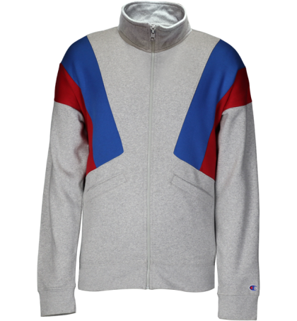 Men's L/S Front Open Collar Full Zip Jacket